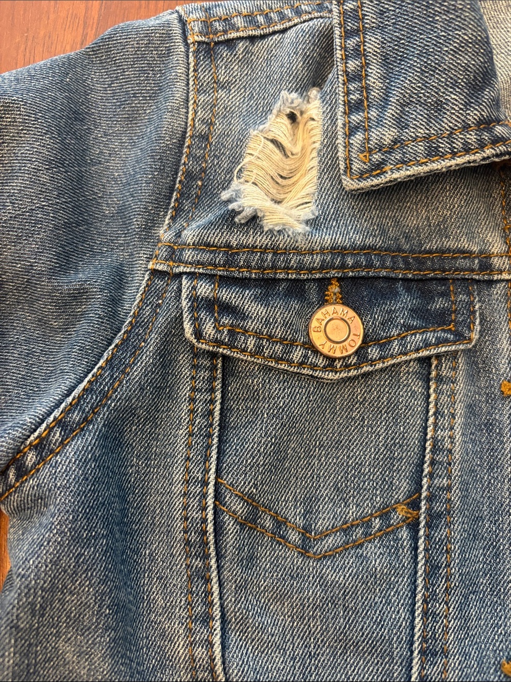 Girls Tommy Bahama Jean jacket - Picture 5 of 6